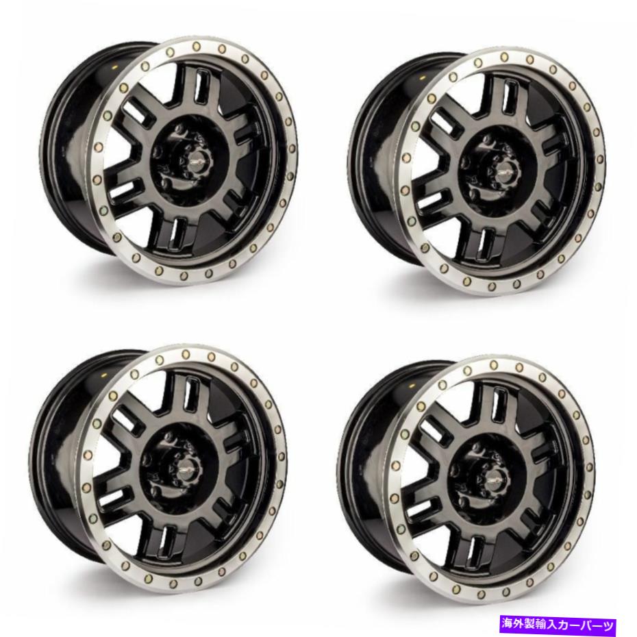 ホイール　４本セット セット4 18 "ビジョン398マンクロスブラック機械加工リップホイール18x9 6x5.5リム0mm Set 4 18" Vision 398 Manx Gloss Black Machined Lip Wheels 18x9 6x5.5 Rims 0mm【並行輸入品】｜Us Custom Parts Shop USDM