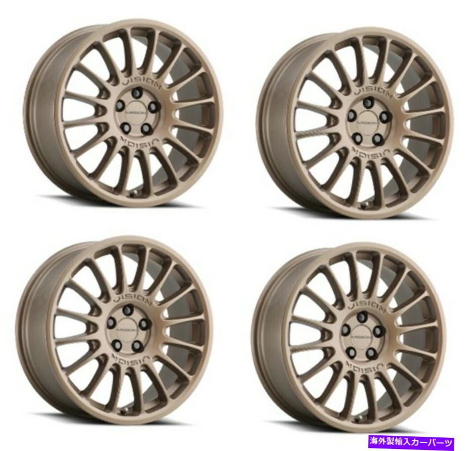 ホイール　４本セット セット4 17 "ビジョンストリート477モナコサテンブラックホイール17x7 5x4.5リム38mm Set 4 17" Vision Street 477 Monaco Satin Black Wheels 17x7 5x4.5 Rims 38mm【並行輸入品】｜Us Custom Parts Shop USDM