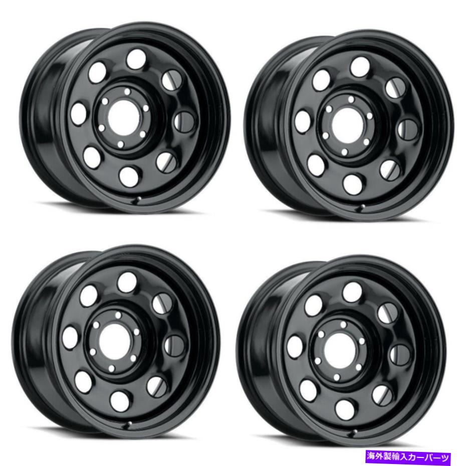 ホイール　４本セット セット4 17 "ビジョンHD 85Hソフト8グロスブラックホイール17x9 5x5（5x127）リム12mm Set 4 17" Vision HD 85H Soft 8 Gloss Black Wheels 17x9 5x5 (5x127) Rims 12mm【並行輸入品】｜Us Custom Parts Shop USDM