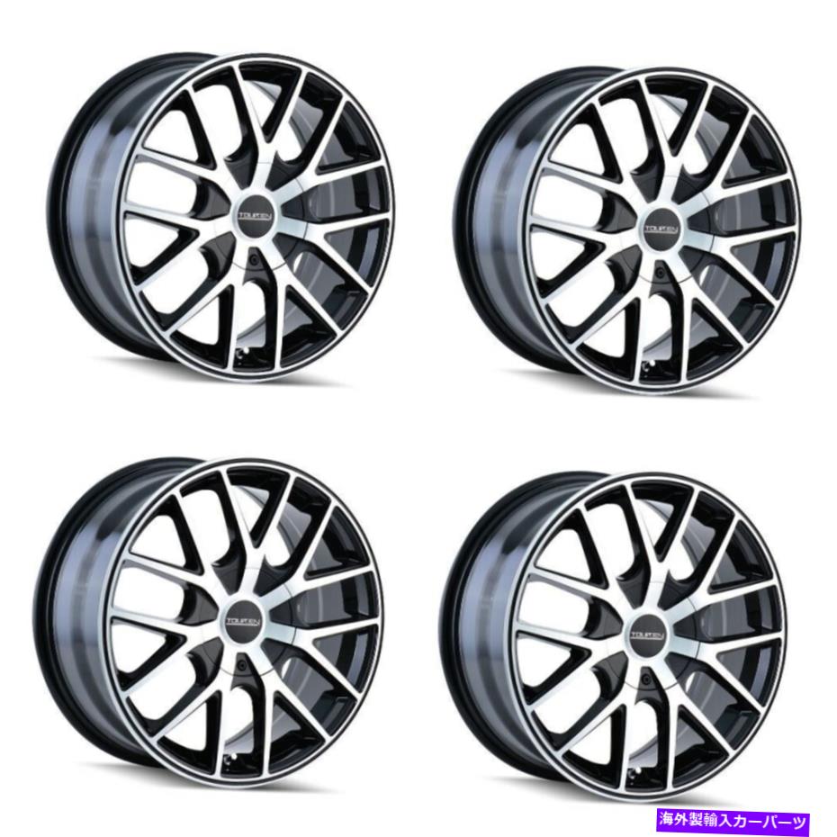 ホイール 4本セット セット4 17 "ツールレンTR60ブラック/機械加工フェイス/ブラックリング17x7.5 4x100 4x4.5 42mm Set 4 17" Touren TR60 Black/Machined Face/Black Ring 17x7.5 4x100 4x4.5 42mm【並行輸入品】|Us Custom Parts Shop USDM