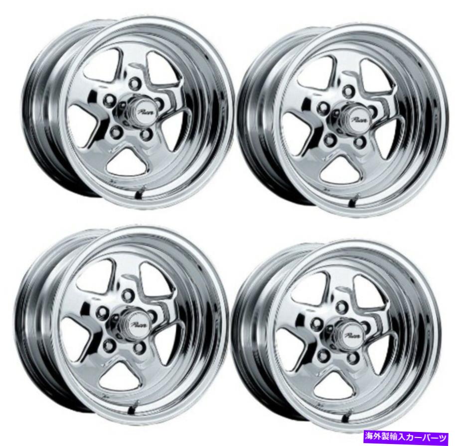 ホイール 4本セット セット4 15 "ペース521pドラッグスター15x7 5x5ポリッシュホイール0mmリム Set 4 15" Pacer 521P Dragstar 15X7 5x5 Polished Wheels 0mm Rims【並行輸入品】|Us Custom Parts Shop USDM