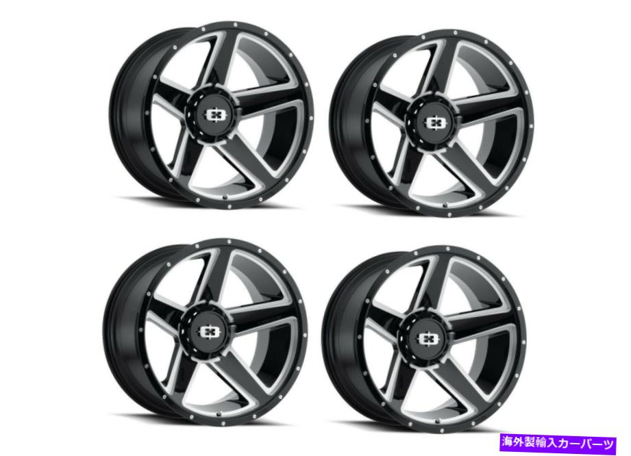 ホイール 4本セット セット4 15 "Vision HD 390 Empire Gloss Black Milled Spoke Wheels 15x6 6x5.5 0mm Set 4 15" Vision HD 390 Empire Gloss Black Milled Spoke Wheels 15x6 6x5.5 0mm【並行輸入品】|Us Custom Parts Shop USDM
