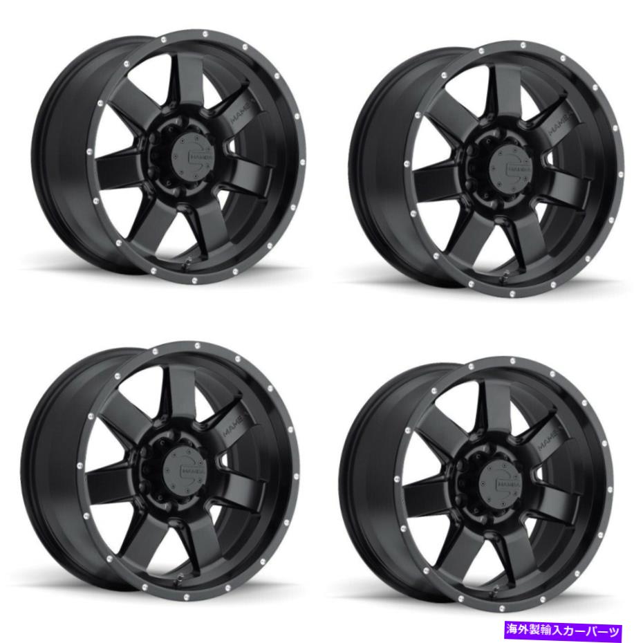 ホイール 4本セット セット4 17 "MAMBA 586B M14 17x9 5x5マットブラックホイール-12mmリム Set 4 17" Mamba 586B M14 17X9 5x5 Matte Black Wheels -12mm Rims【並行輸入品】|Us Custom Parts Shop USDM