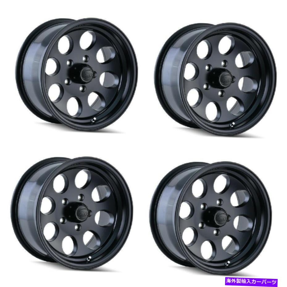 ホイール 4本セット セット4 15 "イオン171マットブラックホイール15x8 6x5.5トラックリム-27mm Set 4 15" Ion 171 Matte Black Wheels 15x8 6x5.5 Truck Rims -27mm【並行輸入品】|Us Custom Parts Shop USDM