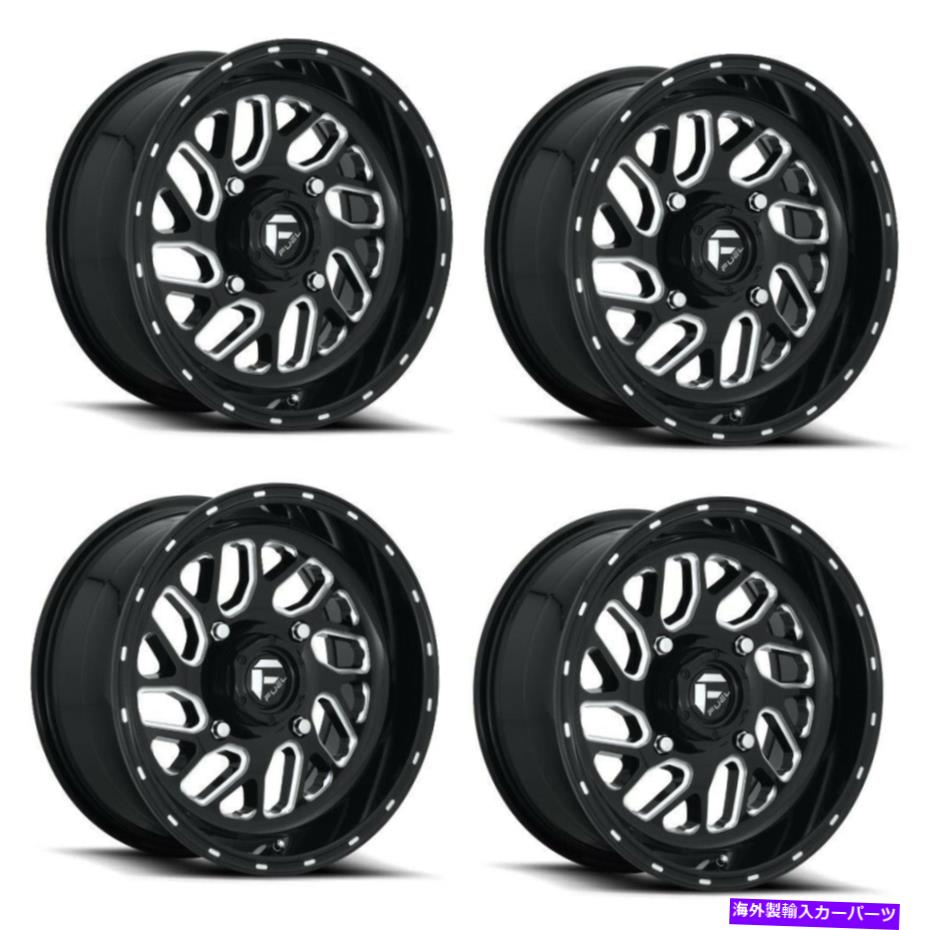 ホイール　４本セット セット4 16 "燃料D581トリトン16x8ブラックミリング4x156 ATV UTVホイール +13mmトラック Set 4 16" Fuel D581 Triton 16x8 Black Milled 4x156 ATV UTV Wheels +13mm Truck【並行輸入品】｜Us Custom Parts Shop USDM