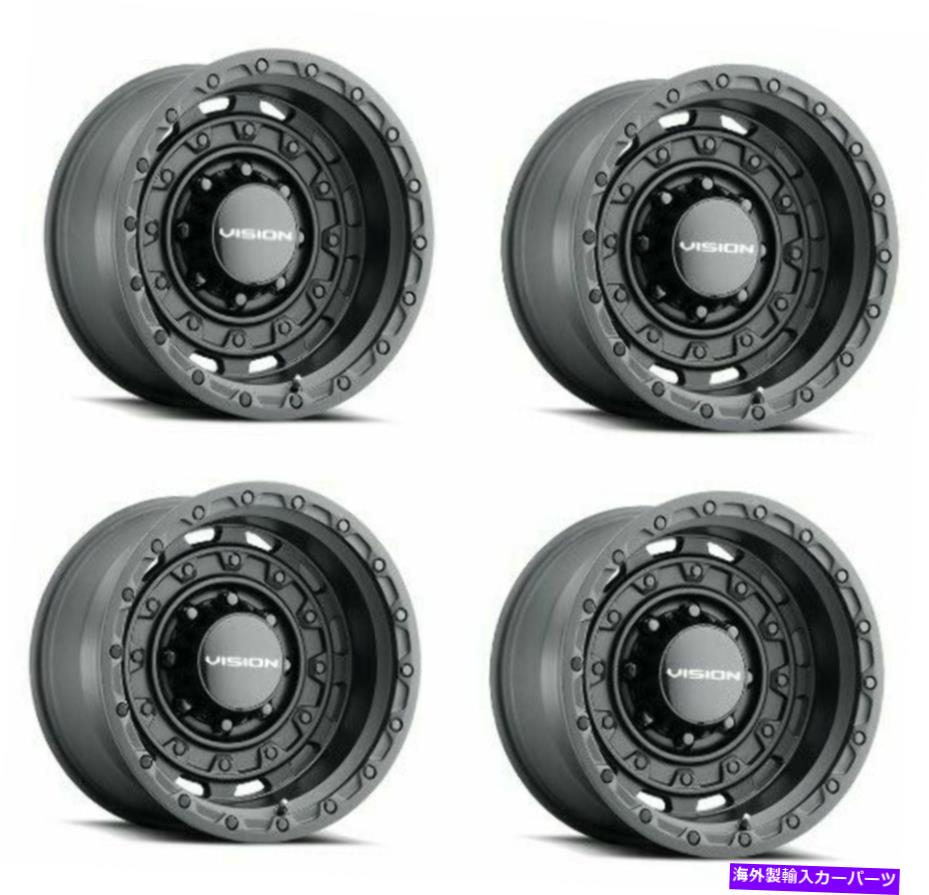ホイール　４本セット セット4 18 "ビジョンオフロード403戦術サテンブラックホイール18x9.5 8x180 RIM -18mm Set 4 18" Vision Off-Road 403 Tactical Satin Black Wheels 18x9.5 8x180 Rim -18mm【並行輸入品】｜Us Custom Parts Shop USDM