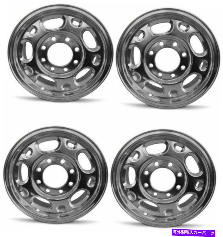 ホイール　４本セット セット4 16 "磨き型の交換用リムフィット99-10シボレー/GMC 8ラグ16x6.5 8x6.5 +28mm Set 4 16" Polished Replacement Rim Fits 99-10 Chevy/GMC 8 Lug 16x6.5 8x6.5 +28mm【並行輸入品】｜Us Custom Parts Shop USDM