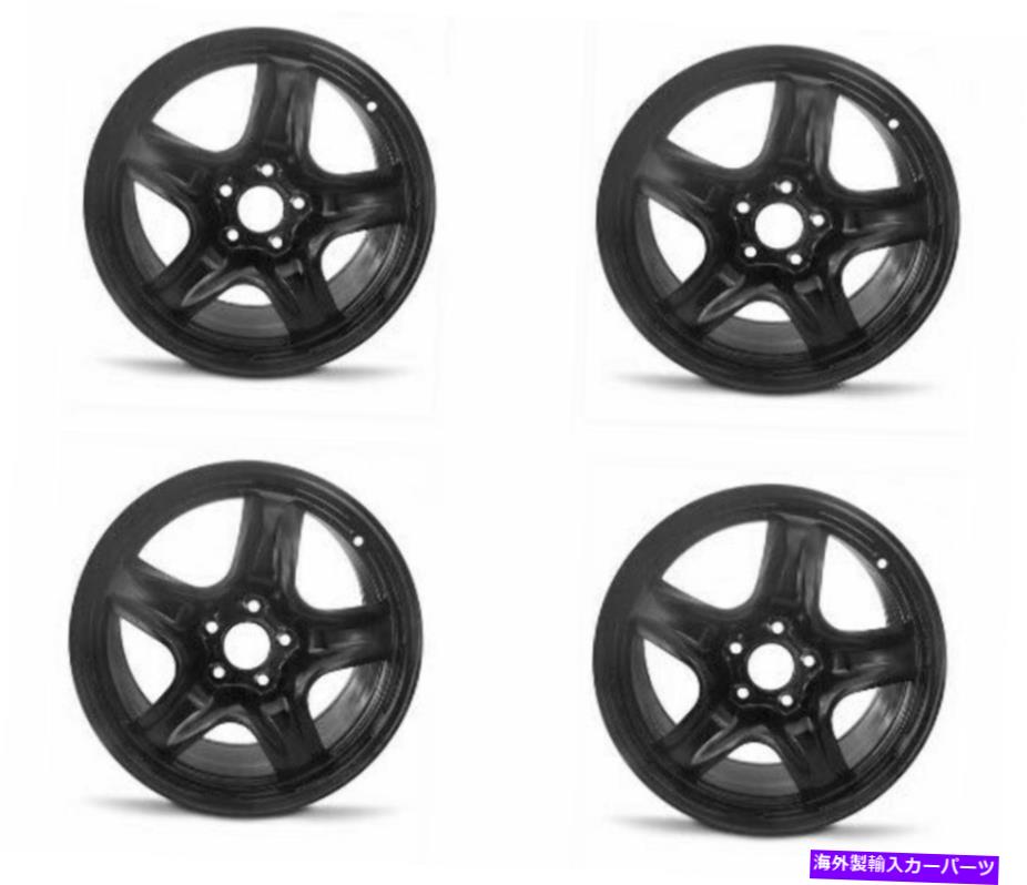 ホイール 4本セット セット4 17 "ブラック交換ホイールフィット10-12フォードフュージョン17x7.5 5x4.5 +41mm Set 4 17" Black Replacement Wheel Fits 10-12 Ford Fusion 17x7.5 5x4.5 +41mm【並行輸入品】|Us Custom Parts Shop USDM