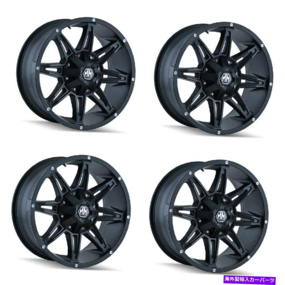 ホイール　４本セット セット4 17 "Mayhem Rampage Matteブラックホイール17x9 6x135 6x5.5トラックSUVリム18mm Set 4 17" Mayhem Rampage Matte Black Wheels 17x9 6x135 6x5.5 Truck SUV Rims 18mm【並行輸入品】｜Us Custom Parts Shop USDM