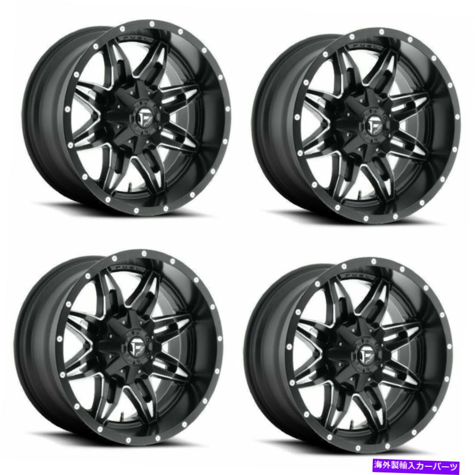 ホイール　４本セット セット4 15 "燃料致死d567ブラックフライスホイール15x10 5x5.5 -43mmトラックリム Set 4 15" Fuel Lethal D567 Black Milled Wheels 15x10 5x5.5 -43mm Truck Rims【並行輸入品】｜Us Custom Parts Shop USDM
