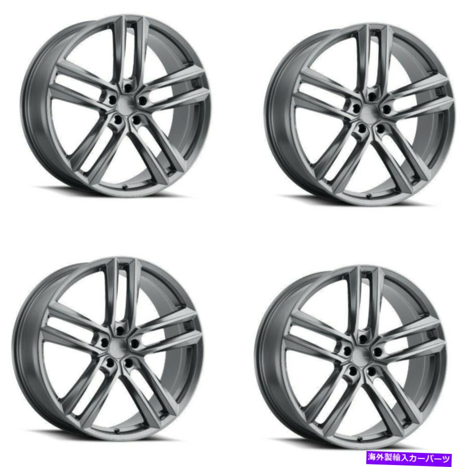 ホイール　４本セット セット4 20 "ミラニ475クラッチガンメタルホイール22x9 5x4.5 +38mm贅沢5ラグリム Set 4 20" Milanni 475 Clutch Gunmetal Wheels 22x9 5x4.5 +38mm Luxury 5 Lug Rims【並行輸入品】｜Us Custom Parts Shop USDM