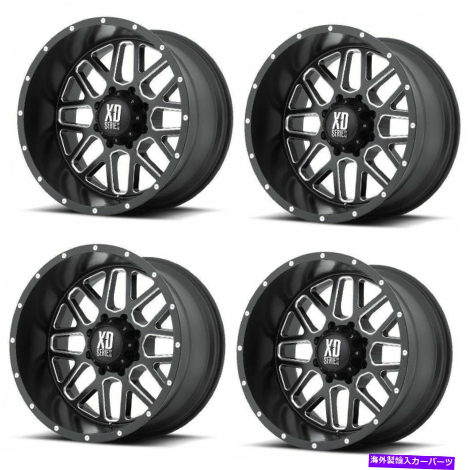 ホイール 4本セット セット4 20 "XDシリーズXD820 Gernade Black Milled Wheels20x9 6x135 0mm Ford 6ラグ Set 4 20" XD Series XD820 Gernade Black Milled Wheels 20x9 6x135 0mm Ford 6 Lug【並行輸入品】|Us Custom Parts Shop USDM