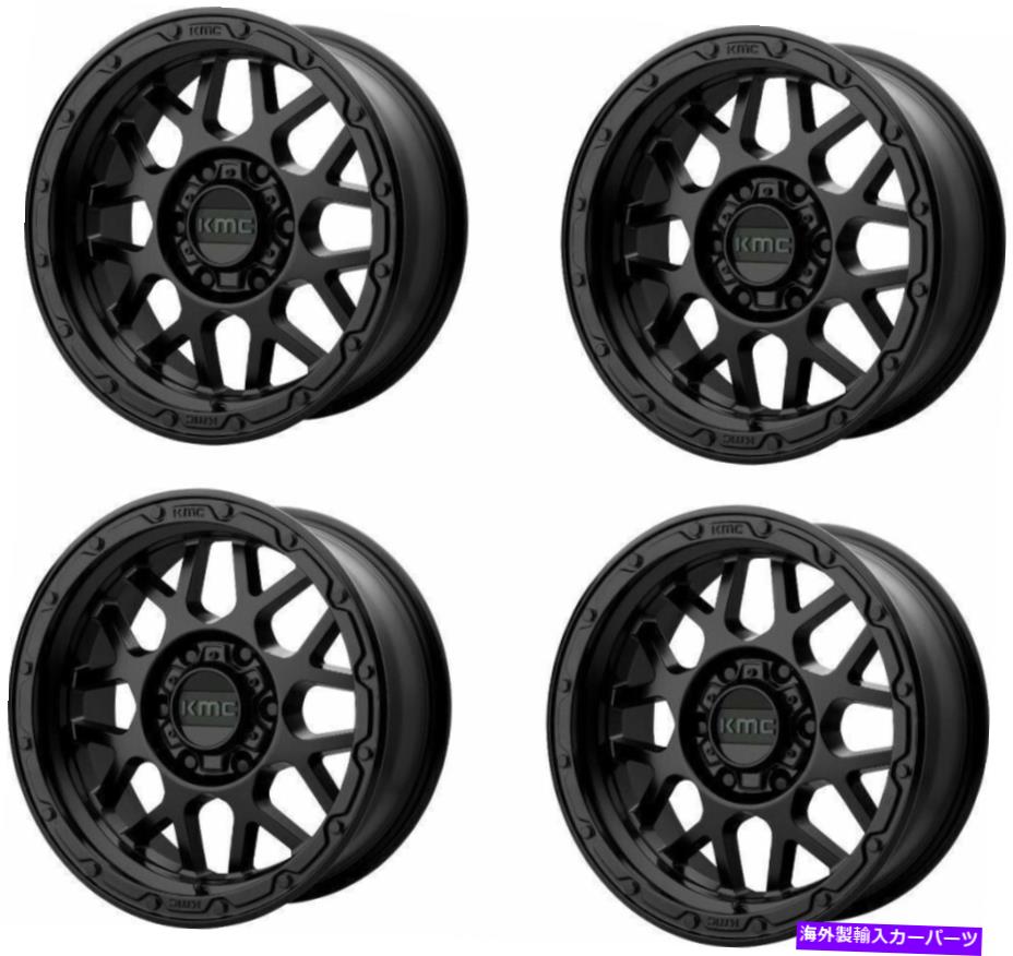 ホイール　４本セット セット4 20 "kmc km535グレネードオフロード20x9マットブラック5x5ジープホイール18mmリム Set 4 20" KMC KM535 Grenade Off-Road 20x9 Matte Black 5x5 Jeep Wheels 18mm Rims【並行輸入品】｜Us Custom Parts Shop USDM