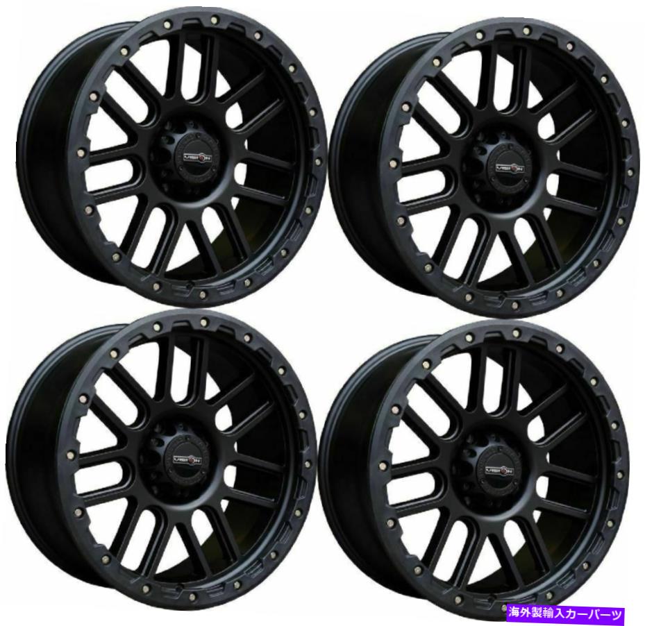 ホイール　４本セット セット4 20 "ビジョンオフロード111ネメシスマットブラックホイール20x9 6x5.5リム0mm Set 4 20" Vision Off-Road 111 Nemesis Matte Black Wheels 20x9 6x5.5 Rims 0mm【並行輸入品】｜Us Custom Parts Shop USDM