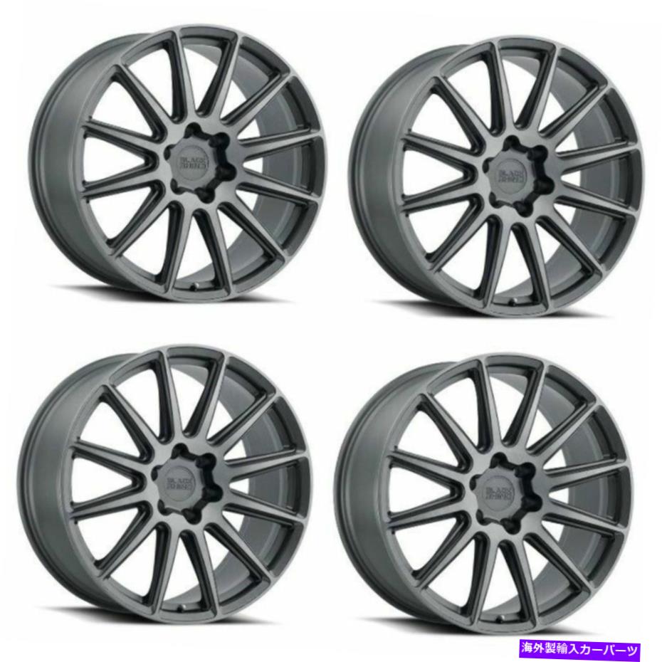 ホイール 4本セット セット4 20 "ブラックサイワザ20x9ブラシガンメタル5x4.5ホイール30mmトラックリム Set 4 20" Black Rhino Waza 20x9 Brushed Gunmetal 5x4.5 Wheels 30mm Truck Rims【並行輸入品】|Us Custom Parts Shop USDM