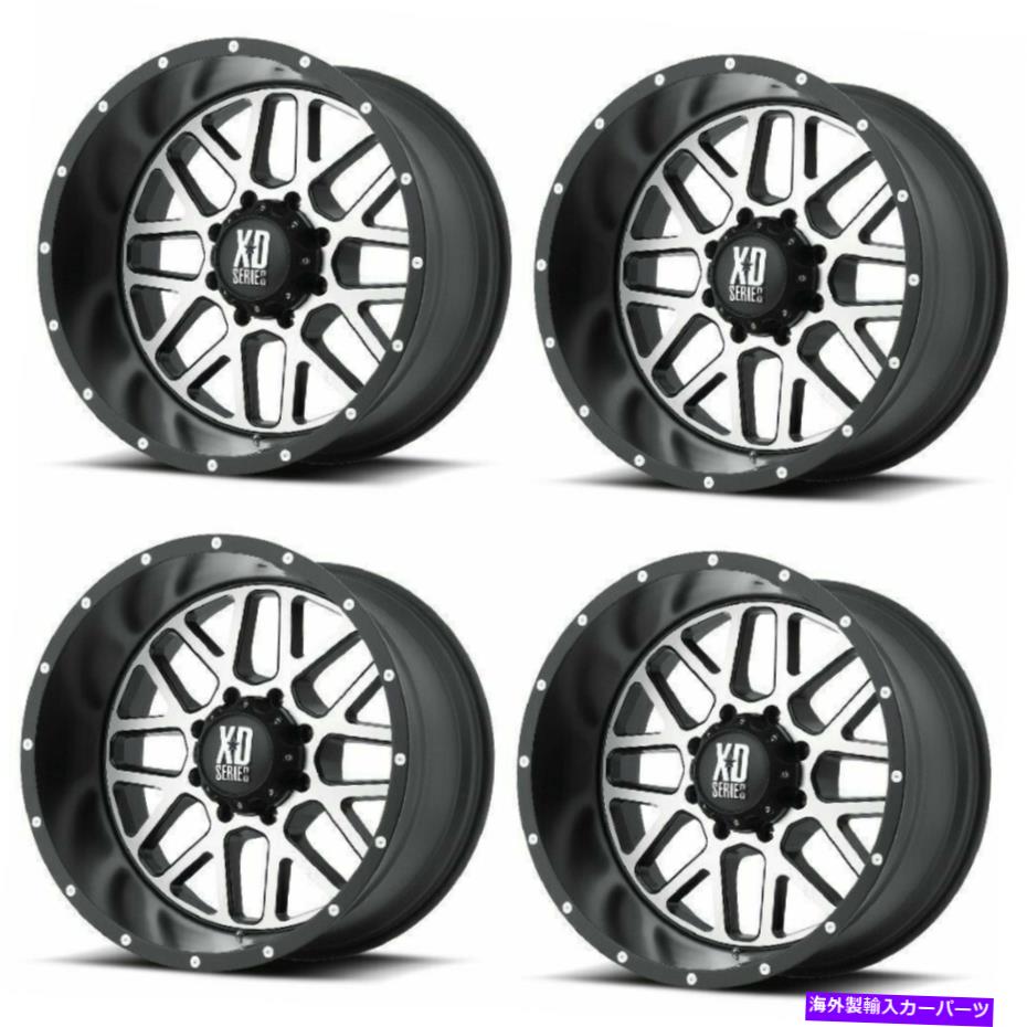 ホイール　４本セット セット4 20 "XDシリーズXD820グレネードブラック機械加工ホイール20x10 5x5 -24mmリフト Set 4 20" XD Series XD820 Grenade Black Machined Wheels 20x10 5x5 -24mm Lifted【並行輸入品】｜Us Custom Parts Shop USDM