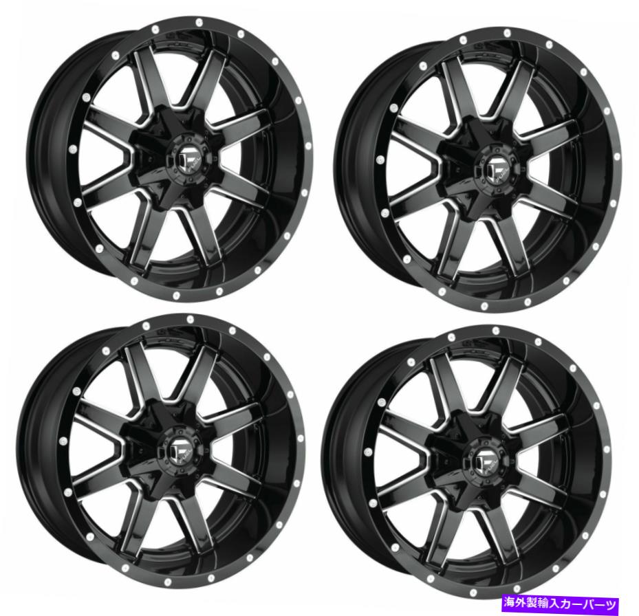 ホイール　４本セット セット4 18 "燃料マーベリックD610ブラックミリングリム18x9 5x4.5 5x5 -12mmリフトトラック Set 4 18" Fuel Maverick D610 Black Milled Rims 18x9 5x4.5 5x5 -12mm Lifted Truck【並行輸入品】｜Us Custom Parts Shop USDM