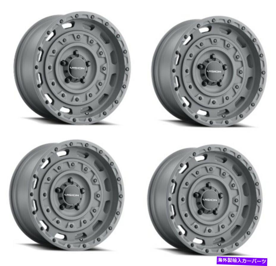 ホイール　４本セット セット4 20 "ビジョンオフロード403戦術スラッシングガンメタル20x9.5 8x170 RIM -18mm Set 4 20" Vision Off-Road 403 Tactical Thrashed Gun Metal 20x9.5 8x170 Rim -18mm【並行輸入品】｜Us Custom Parts Shop USDM