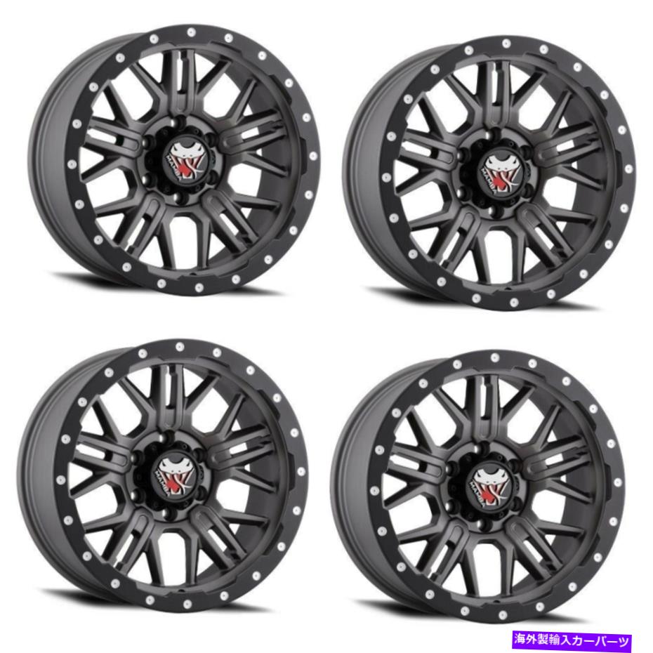 ホイール　４本セット セット4 20 "MAMBA 597MG M25 20x9 5x5マットグレーホイール-12mmリム Set 4 20" Mamba 597MG M25 20X9 5x5 Matte Grey Wheels -12mm Rims【並行輸入品】｜Us Custom Parts Shop USDM
