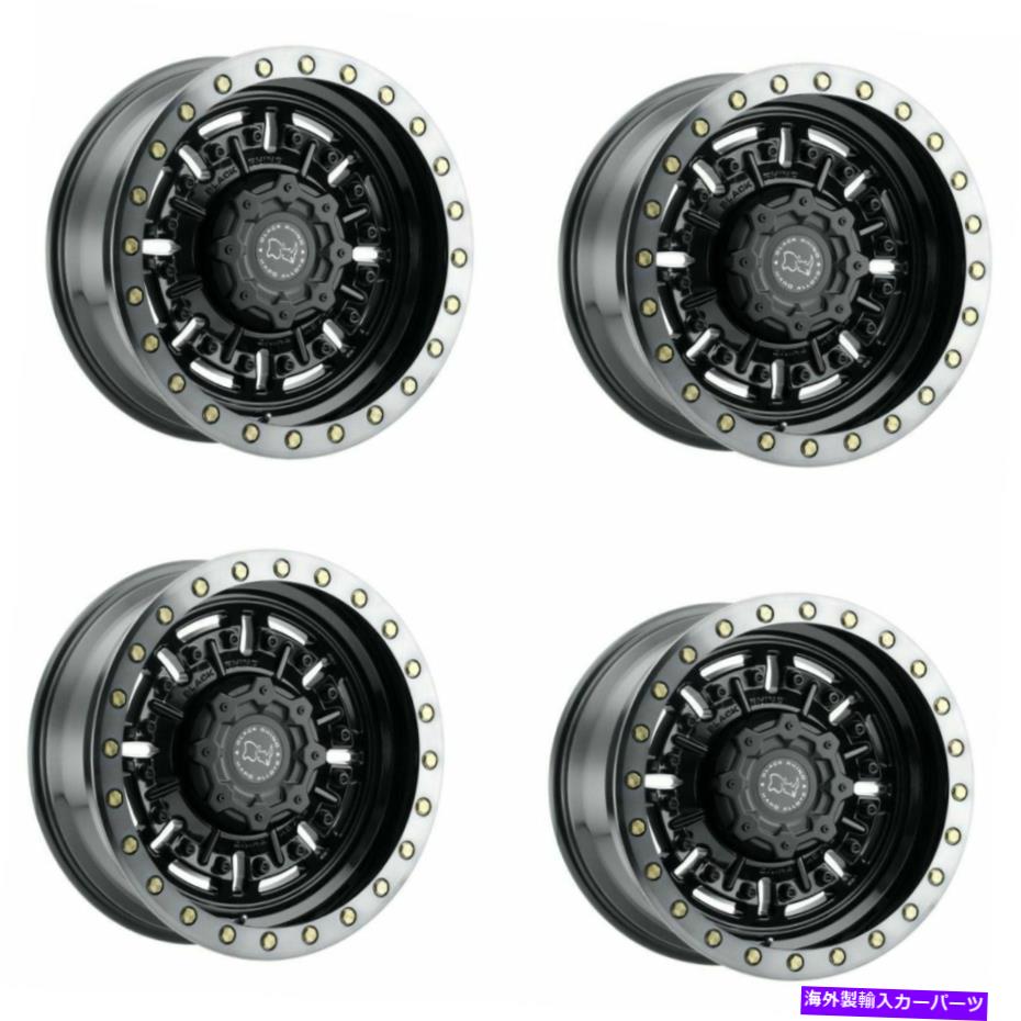 ホイール　４本セット セット4 18 "ブラックサイエイブラムスガンブラックw/ティントリム18x9.5 5x5 -18mmリフトトラック Set 4 18" Black Rhino Abrams Gun Black w/Tint Rims 18x9.5 5x5 -18mm Lifted Truck【並行輸入品】｜Us Custom Parts Shop USDM