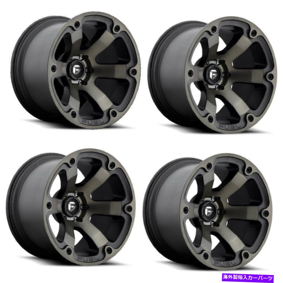 ホイール　４本セット セット4 18 "Fuel Beast D564ブラック機械加工ダークピントホイール18x9 6x135 01mmトラック Set 4 18" Fuel Beast D564 Black Machined Dark Tint Wheels 18x9 6x135 01mm Truck【並行輸入品】｜Us Custom Parts Shop USDM