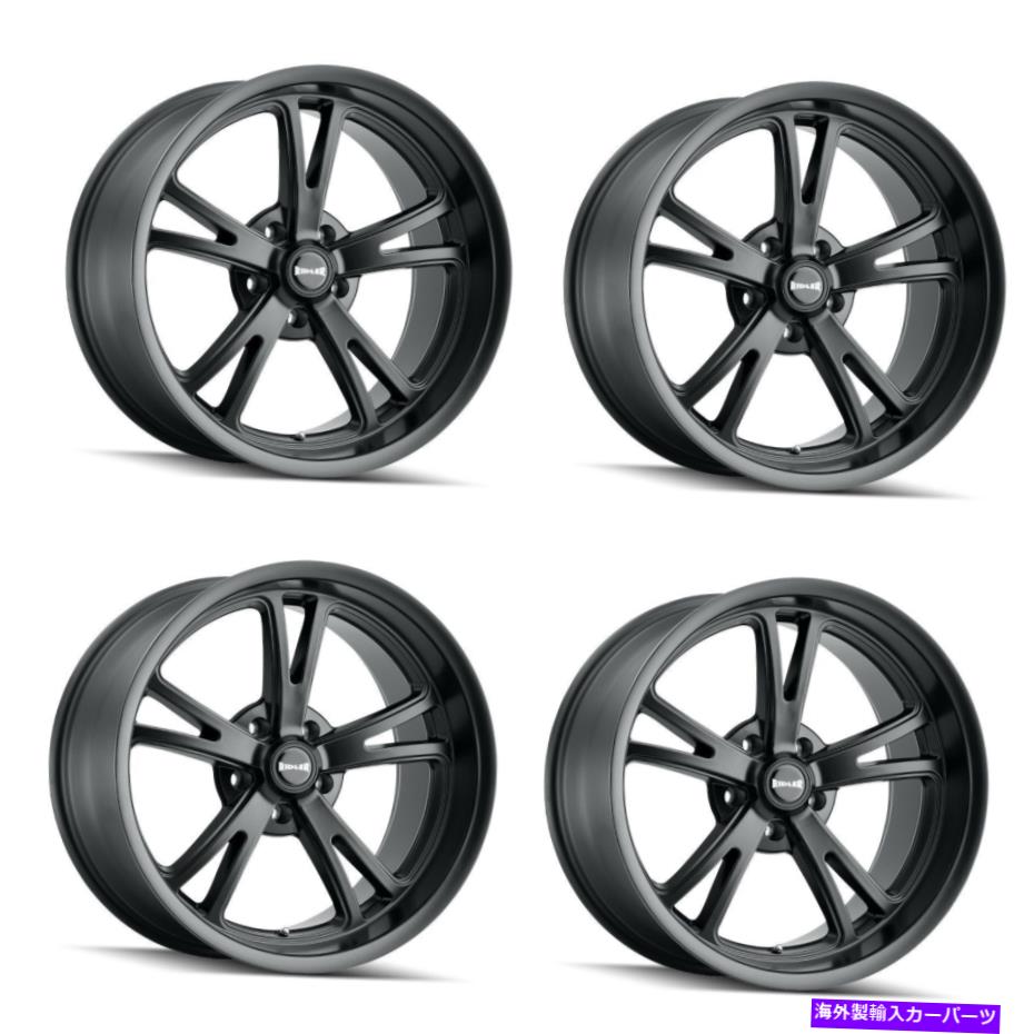 ホイール　４本セット セット4 22 "リドラー606マットブラックホイール22x9 5x120リム20mm Set 4 22" Ridler 606 Matte Black Wheels 22x9 5x120 Rims 20mm【並行輸入品】｜Us Custom Parts Shop USDM