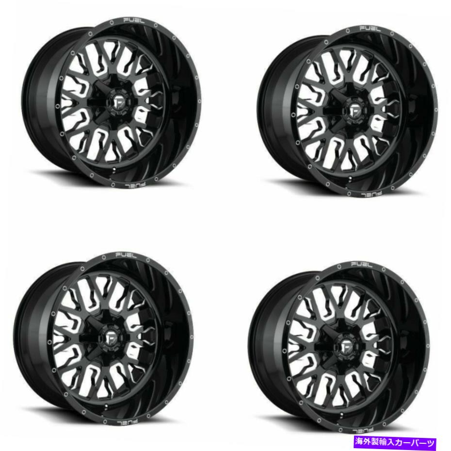ホイール 4本セット セット4 18 "燃料D611ストロークブラックフライスホイール18x9 6x120 6x5.5 +19mmトラックリム Set 4 18" Fuel D611 Stroke Black Milled Wheels 18x9 6x120 6x5.5 +19mm Truck Rims【並行輸入品】|Us Custom Parts Shop USDM