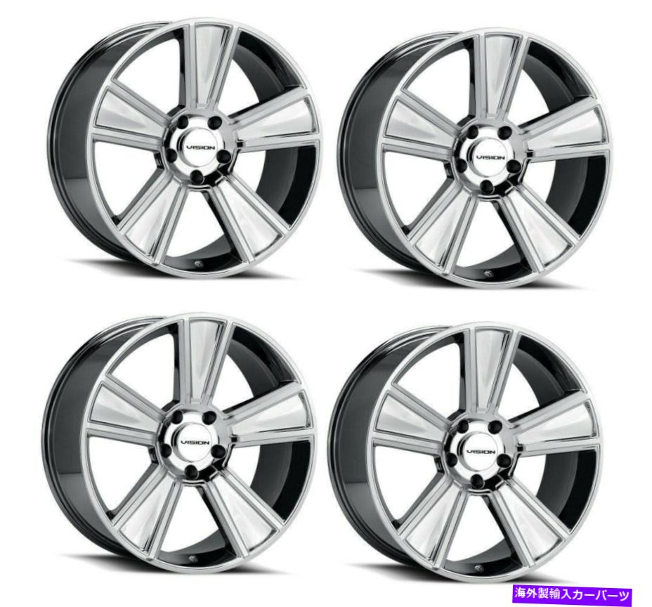 ホイール 4本セット セット4 20 "ビジョンマッスルV223スタンナークロムホイール20x11 5x120 40mmクラシックリム Set 4 20" Vision Muscle V223 Stunner Chrome Wheels 20x11 5x120 40mm Classic Rims【並行輸入品】|Us Custom Parts Shop USDM