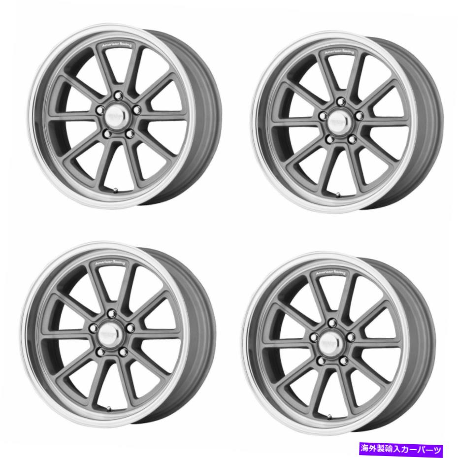 ホイール 4本セット セット4 20 "アメリカンレーシングヴィンテージVN510ドラフト20x8.5シルバーダイヤモンド5x5.0 6mm Set 4 20" American Racing Vintage VN510 Draft 20x8.5 Silver Diamond 5x5.0 6mm【並行輸入品】|Us Custom Parts Shop USDM