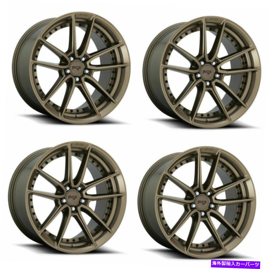 ホイール 4本セット セット4 19 "ニッチM222 DFS 19x8.5マットブロンズ5x120ホイール35mmリム Set 4 19" Niche M222 DFS 19x8.5 Matte Bronze 5x120 Wheels 35mm Rims【並行輸入品】|Us Custom Parts Shop USDM