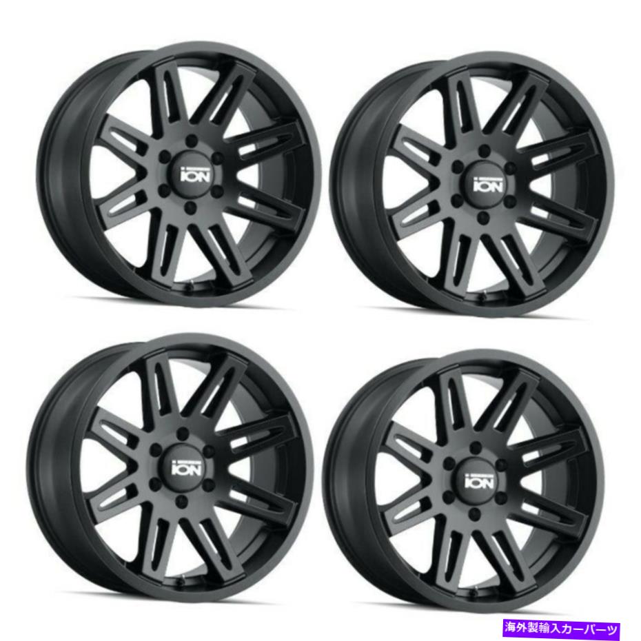 ホイール 4本セット セット4 20 "イオン142マットブラックホイール20x9 6x5.5 for chevy gmcキャデラックリム0mm Set 4 20" Ion 142 Matte Black Wheels 20x9 6x5.5 For Chevy GMC Cadillac Rims 0mm【並行輸入品】|Us Custom Parts Shop USDM