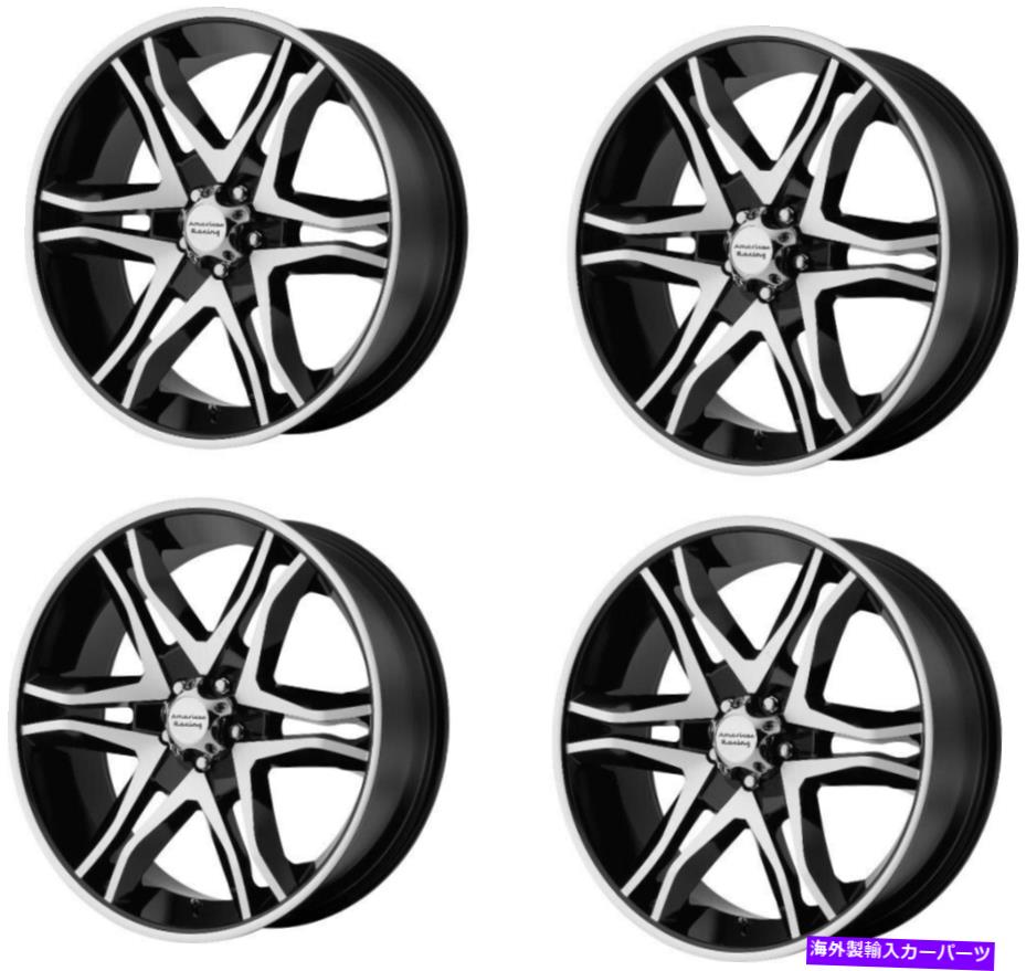 ホイール　４本セット セット4 20 "アメリカンレーシングAR893メインラインブラック機械加工20x8.5 5x5ホイール35mm Set 4 20" American Racing AR893 Mainline Black Machined 20x8.5 5x5 Wheels 35mm【並行輸入品】｜Us Custom Parts Shop USDM