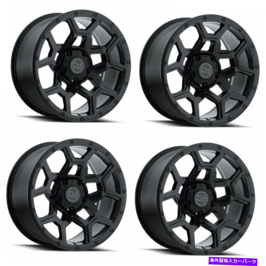 ホイール 4本セット セット4 17 "ブラックサイオーバーランド17x9.5マットブラック6x5.5ホイール-18mmトラックリム Set 4 17" Black Rhino Overland 17x9.5 Matte Black 6x5.5 Wheels -18mm Truck Rims【並行輸入品】|Us Custom Parts Shop USDM