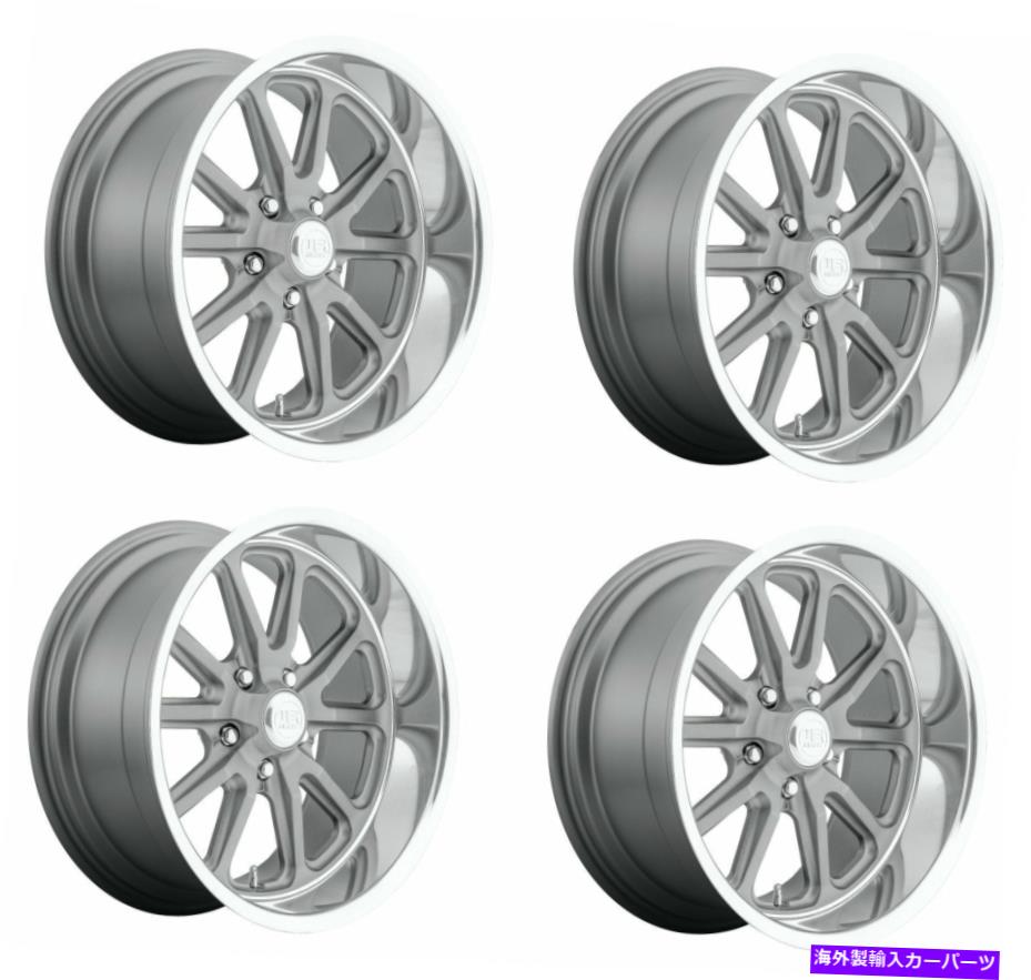 ホイール　４本セット セット4 20 "US Mags Rambler U111ガンメタルホイール20x9.5 5x4.5 +1mmクラシックヴィンテージ Set 4 20" US Mags Rambler U111 Gunmetal Wheels 20x9.5 5x4.5 +1mm Classic Vintage【並行輸入品】｜Us Custom Parts Shop USDM