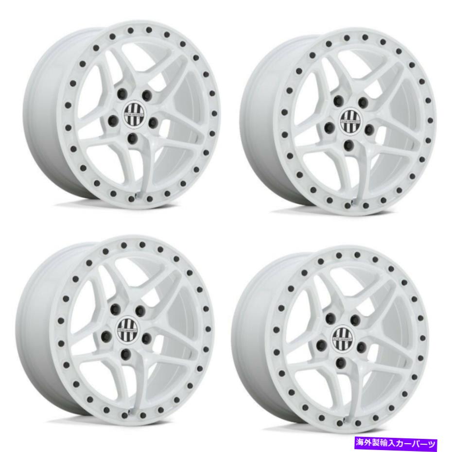 ホイール　４本セット セット4 18 "ビクター装備ベルググロスホワイトブラックボルト18x8 5x130ホイール20mm Set 4 18" Victor Equipment Berg Gloss White Black Bolts 18x8 5x130 Wheels 20mm【並行輸入品】｜Us Custom Parts Shop USDM