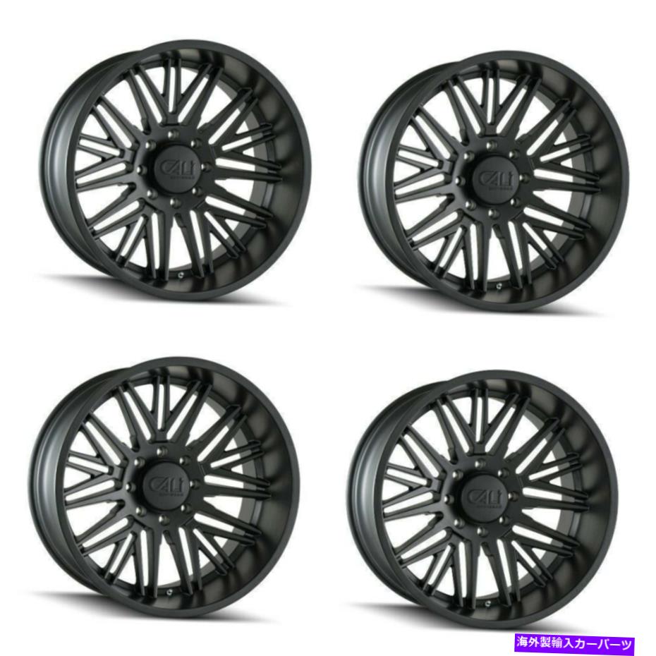 ホイール 4本セット セット4 20 "カリオフロードrawkonマットブラックホイール20x10 5x5.5リフトリム-25mm Set 4 20" Cali Off-Road Rawkon Matte Black Wheels 20x10 5x5.5 Lifted Rims -25mm【並行輸入品】|Us Custom Parts Shop USDM