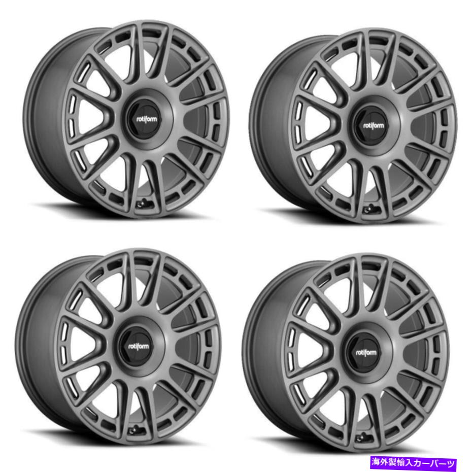 ホイール　４本セット セット4 19 "ROTiform 1PC R158 OZRマットアントラシティ19x8.5 5x112 5x120ホイール35mm Set 4 19" Rotiform 1PC R158 OZR Matte Anthracite 19x8.5 5x112 5x120 Wheel 35mm【並行輸入品】｜Us Custom Parts Shop USDM