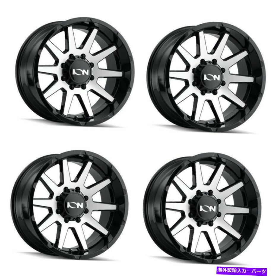 ホイール 4本セット セット4 20 "イオン143ブラック/機械加工ホイール20x9 8x6.5 for chevy gmcトラックリム18mm Set 4 20" Ion 143 Black/Machined Wheels 20x9 8x6.5 For Chevy GMC Truck Rims 18mm【並行輸入品】|Us Custom Parts Shop USDM
