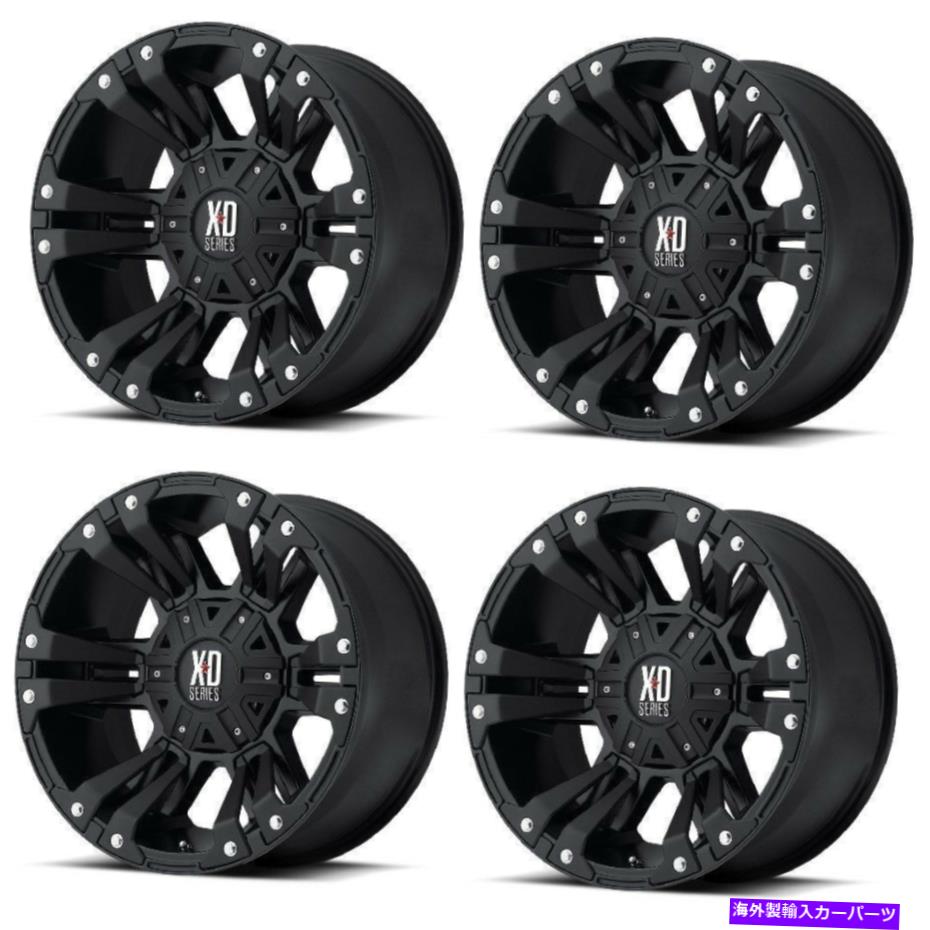 ホイール　４本セット セット4 18 "XDシリーズXD822モンスターIIブラックホイール18x10 5x5 5x5.5 -24mmリフト Set 4 18" XD Series XD822 Monster II Black Wheels 18x10 5x5 5x5.5 -24mm Lifted【並行輸入品】｜Us Custom Parts Shop USDM 351,450円