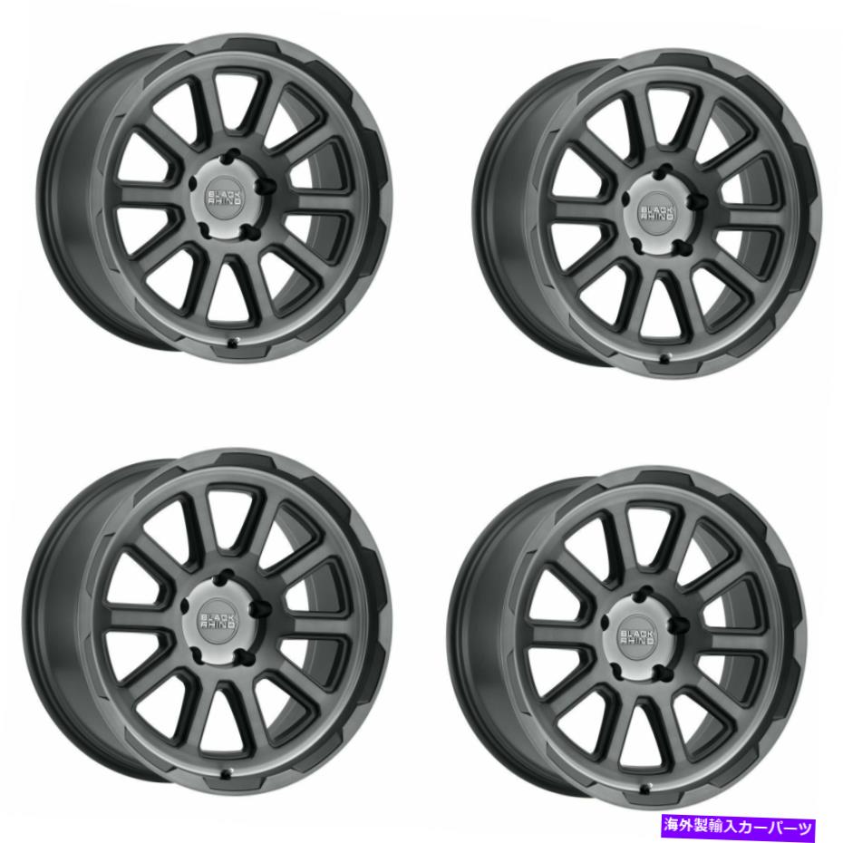 ホイール 4本セット セット4 17 "ブラックサイチェイスブラシガンメタルホイール17x9 6x5.5 +12mmトラックリム Set 4 17" Black Rhino Chase Brushed Gunmetal Wheels 17x9 6x5.5 +12mm Truck Rims【並行輸入品】|Us Custom Parts Shop USDM