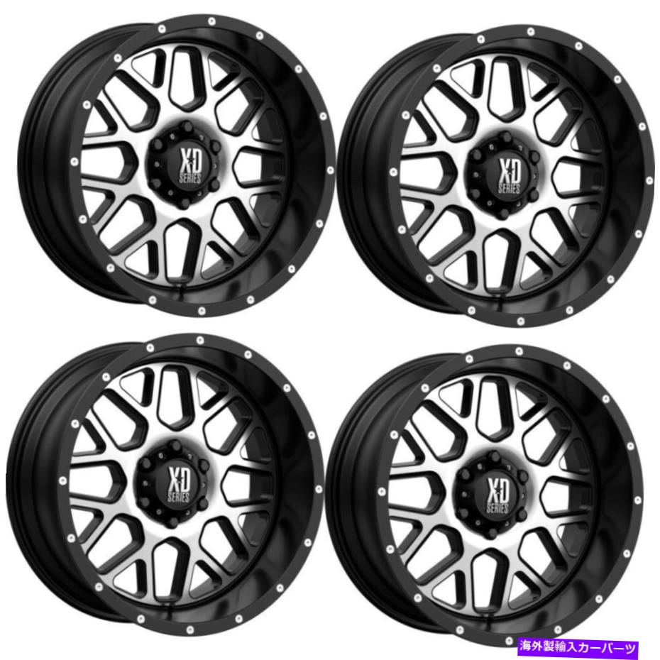 ホイール　４本セット セット4 18 "XD XD820グレネードサテンブラック機械加工面18x9 5x5.0ホイール-12mmリム Set 4 18" XD XD820 Grenade Satin Black Machined Face 18x9 5X5.0 Wheels -12mm Rim【並行輸入品】｜Us Custom Parts Shop USDM