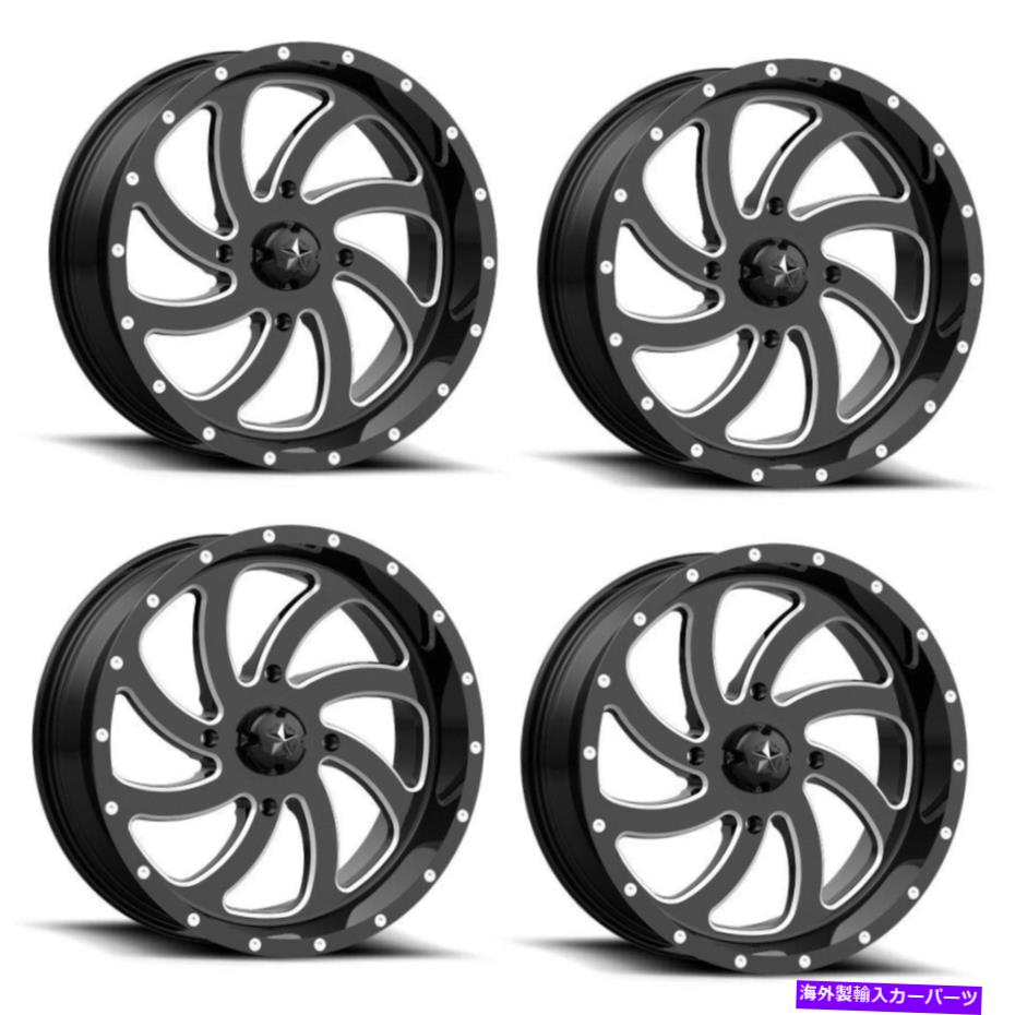 ホイール 4本セット セット4 18 "MSAオフロードホイールズM36スイッチグロスブラックミリング18x7 4x137ホイール0m Set 4 18" MSA Offroad Wheelss M36 SWITCH Gloss Black Milled 18x7 4X137 Wheels 0m【並行輸入品】|Us Custom Parts Shop USDM