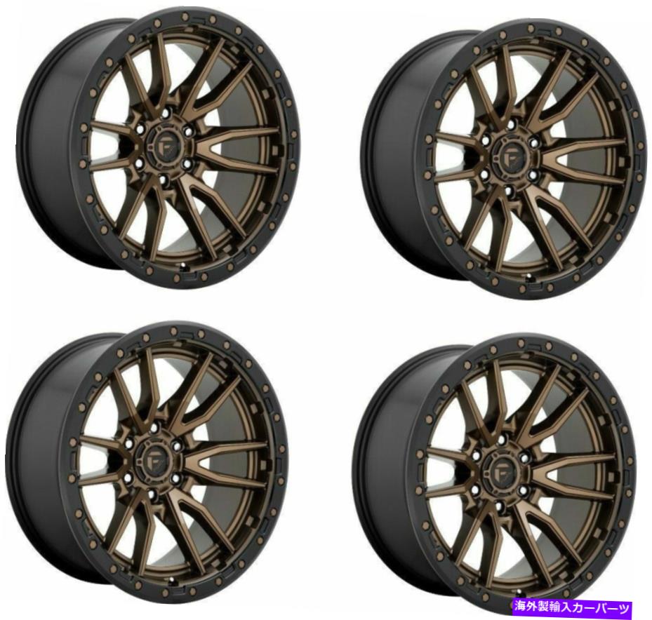 ホイール　４本セット セット4 18 "Fuel D681 Rebel 18x9ブロンズブラックリング6x5.5ホイール-12mmトラックリム Set 4 18" Fuel D681 Rebel 18x9 Bronze Black Ring 6x5.5 Wheels -12mm Truck Rims【並行輸入品】｜Us Custom Parts Shop USDM