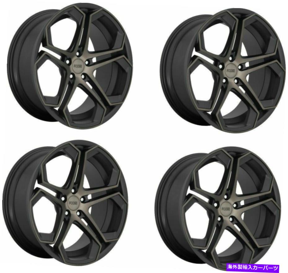 ホイール 4本セット セット4 20 "フーズF168インパラ20x10.5マット機械加工DDT 5x4.5ホイール40mmリム Set 4 20" Foose F168 Impala 20x10.5 Matte Machined DDT 5x4.5 Wheels 40mm Rims【並行輸入品】|Us Custom Parts Shop USDM