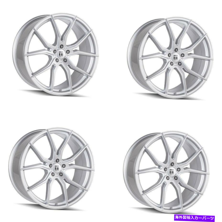 ホイール　４本セット セット4 22 "Touren TF01ブラシ付きシルバーホイール22x10.5 5x4.5リム45mm Set 4 22" Touren TF01 Brushed Silver Wheels 22x10.5 5x4.5 Rims 45mm【並行輸入品】｜Us Custom Parts Shop USDM