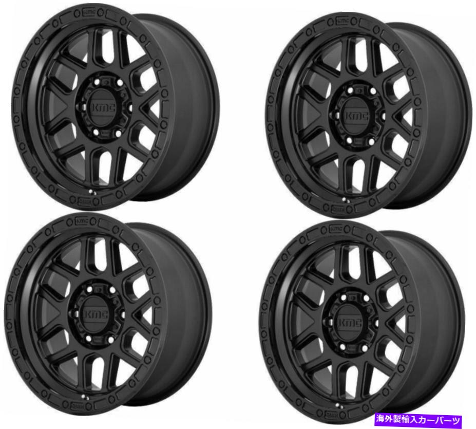 ホイール　４本セット セット4 18 "kmc km544メサ18x9サテンブラックグロスブラックリップ6x135ホイール18mmリム Set 4 18" KMC KM544 Mesa 18x9 Satin Black Gloss Black Lip 6X135 Wheels 18mm Rims【並行輸入品】｜Us Custom Parts Shop USDM 347,391円