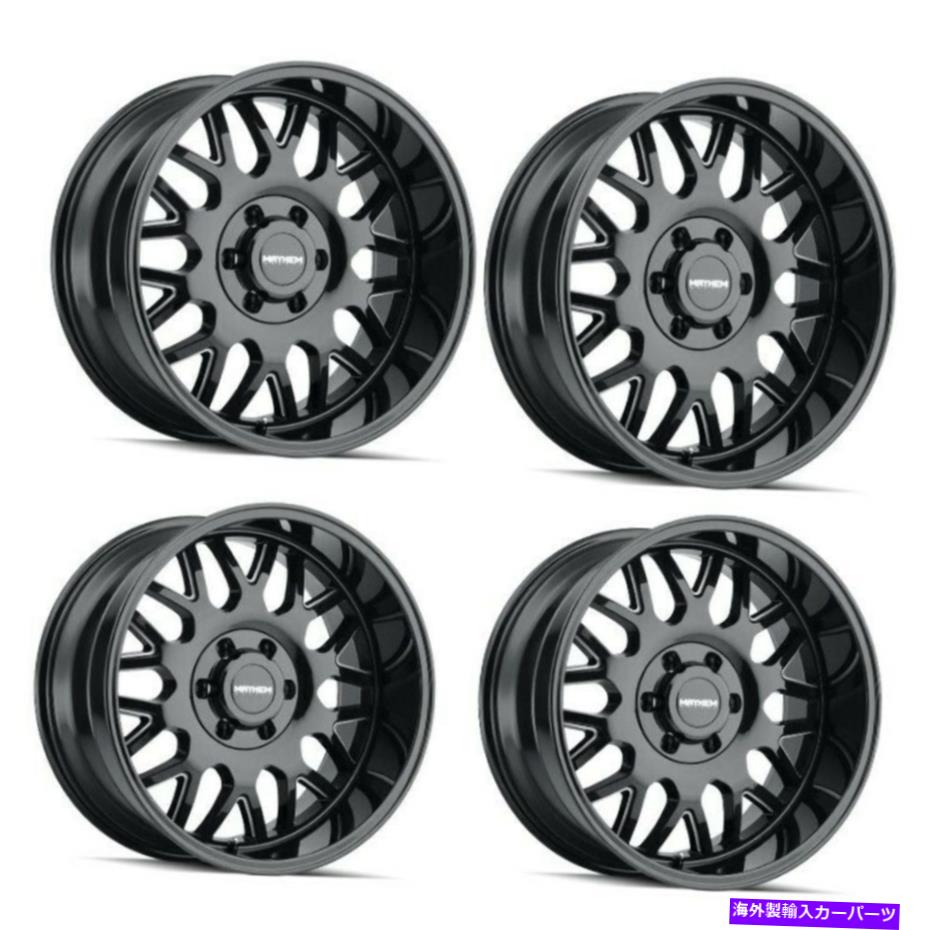 ホイール 4本セット セット4 20 "Mayhem Tripwire Black w/Milled Spokes Wheels20x9 8x6.5トラックリム0mm Set 4 20" Mayhem Tripwire Black W/Milled Spokes Wheels 20x9 8x6.5 Truck Rims 0mm【並行輸入品】|Us Custom Parts Shop USDM