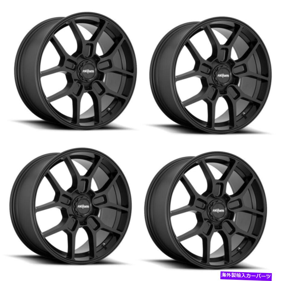 ホイール 4本セット セット4 19 "ROTIFILAT 1PC R177 ZMO MATTE BLACK 19x8.5 5x4.25ホイール45mmリム5ラグ Set 4 19" Rotiform 1PC R177 ZMO Matte Black 19x8.5 5x4.25 Wheels 45mm Rim 5 Lug【並行輸入品】|Us Custom Parts Shop USDM
