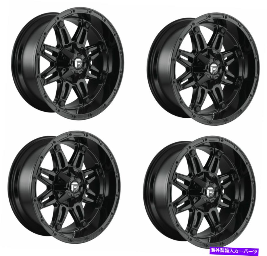【楽天市場】ホイール 4本セット セット4 20 "燃料人質D625グロスブラックホイール20x9 5x4.5 5x5 +01mmリフト