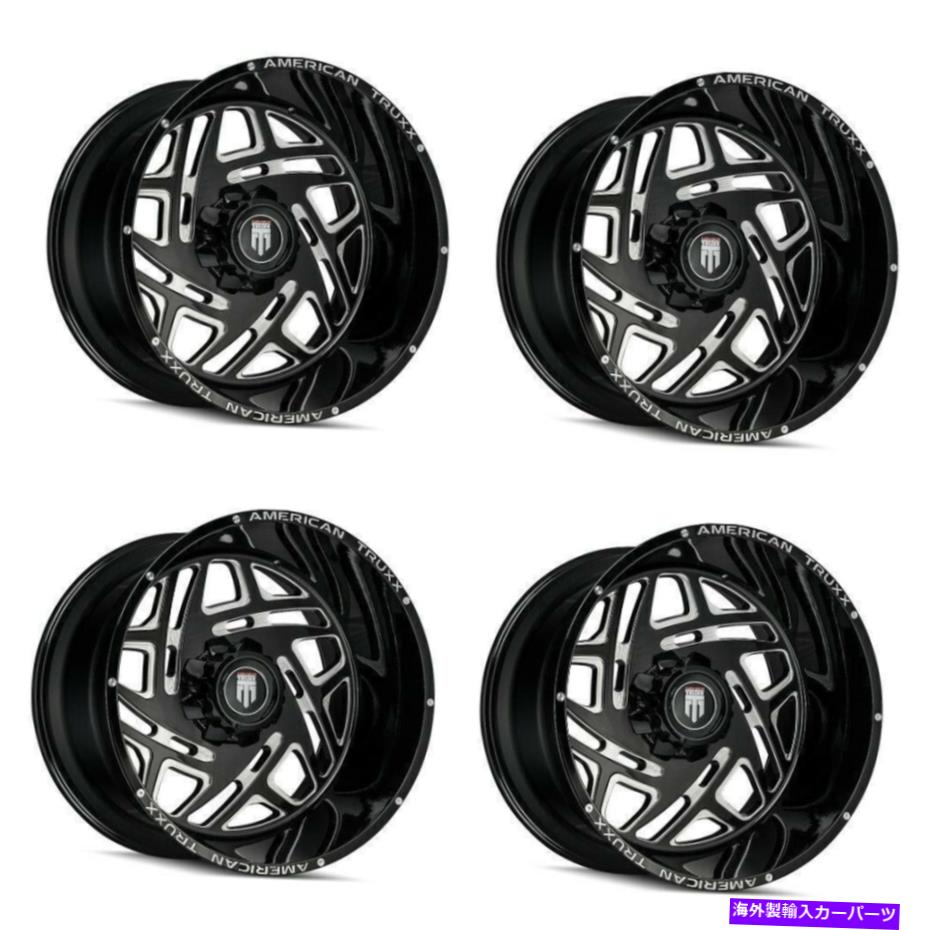 ホイール 4本セット セット4 20 "American Truxx Cosmos Black/Milled Wheels20x12 5x5/5x5.5 Rims -44mm Set 4 20" American Truxx Cosmos Black/Milled Wheels 20x12 5x5/5x5.5 Rims -44mm【並行輸入品】|Us Custom Parts Shop USDM